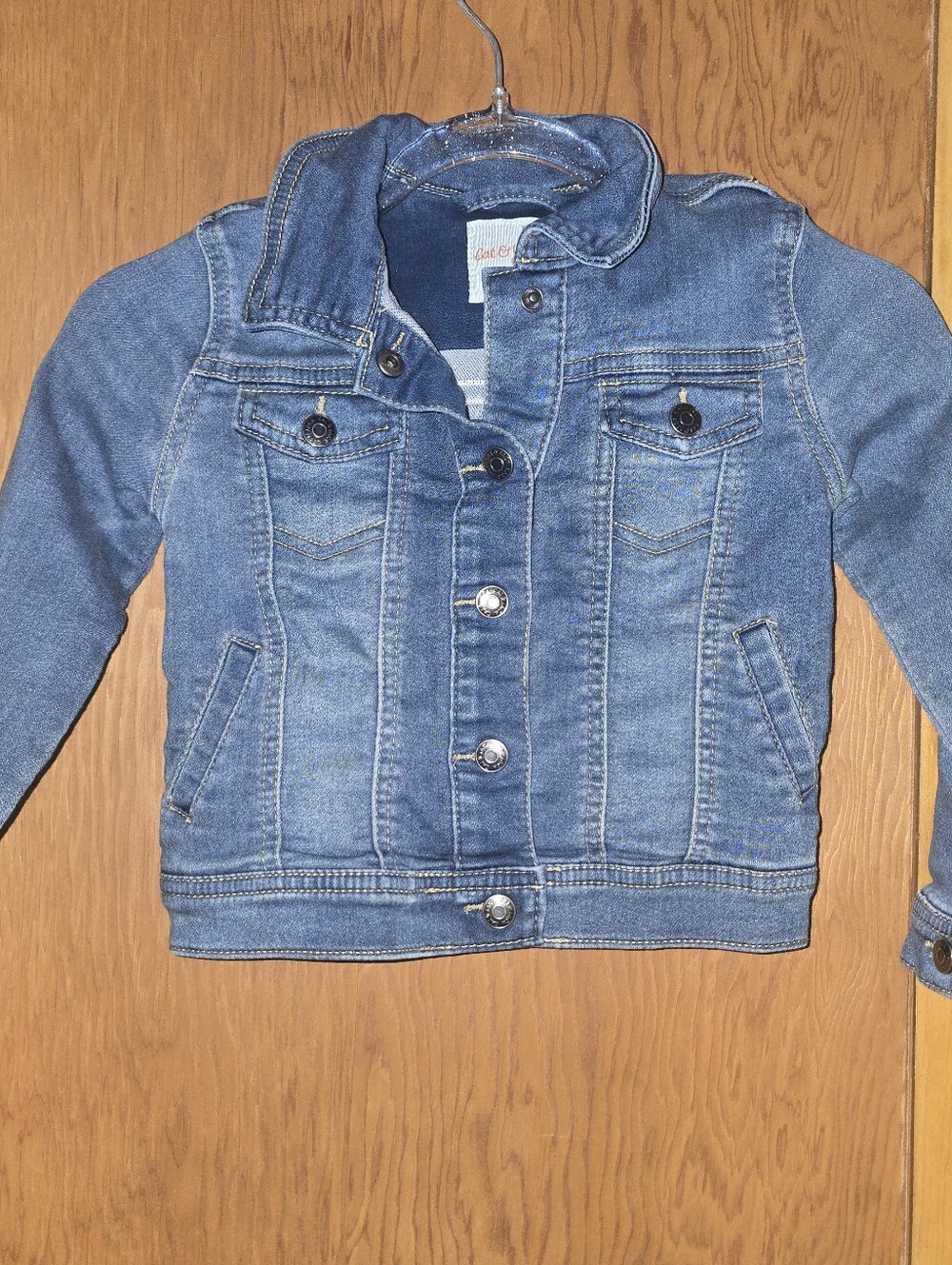 Cat & Jack Girls Denim Jean Jacket 4t with pockets